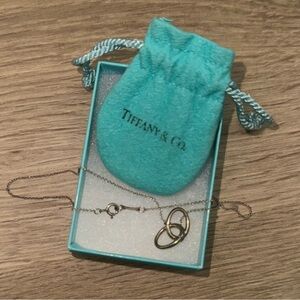 Tiffany & Co. Gold and Silver Circle Necklace